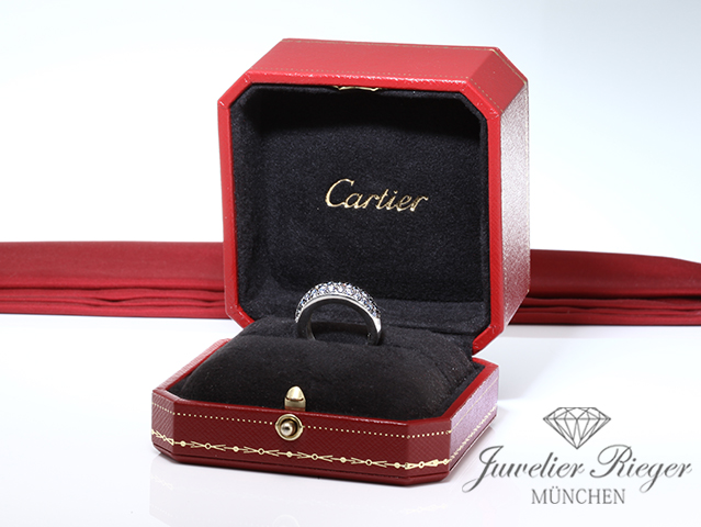 Bild 5 der Galerie: Cartier Ring Etincelle Platin 950 Diamanten Brillanten ca. 1,00 ct. Gr 49