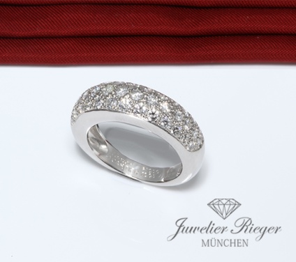. Cartier Ring Etincelle Platin 950 Diamanten Brillanten ca. 1,00 ct. Gr 49