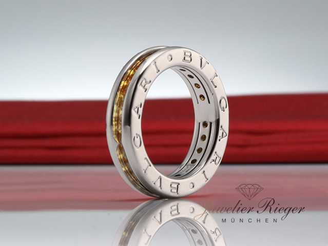 Bild 1 der Galerie: Bulgari B Zero 1 Ring 1-Band Weissgold 750 Citrin Größe 50 Gold