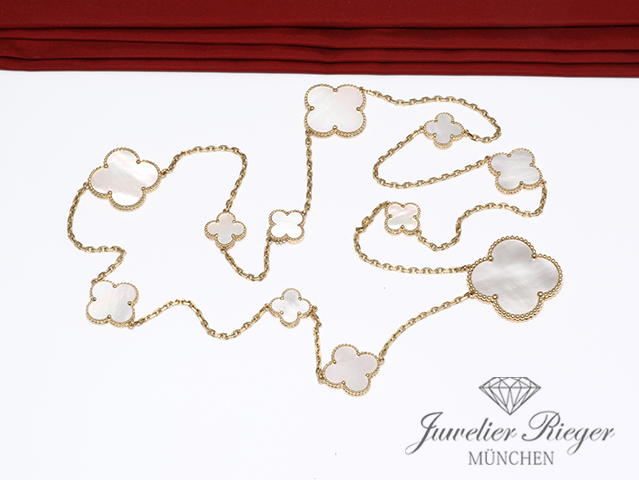 Bild 3 der Galerie: Van Cleef & Arpels Collier Magic Alhambra Gelbgold 750 Perlmutt VCARD79500