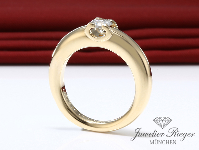 Bild 3 der Galerie: Cartier Solitär Ring Louis de Cartier Gelbgold 750 Diamant 0,40 ct Gr. 50