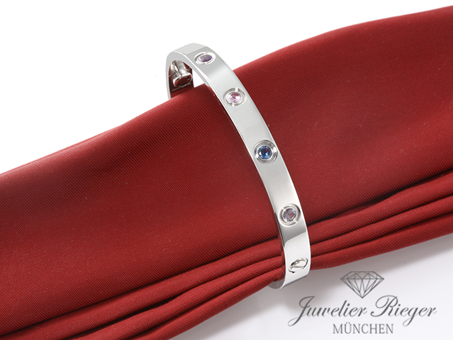 Bild 2 der Galerie: Cartier Armreif Love Weissgold 750 Größe 16 Multicolor Gold Damen Armband