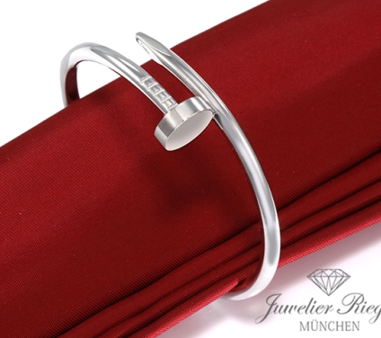 . Cartier Armreif Juste un Clou Weissgold 750 Größe 15 Gold B6048317