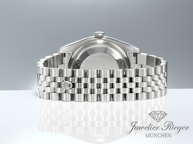Bild 6 der Galerie: Rolex Datejust 36 mm 116244 2011 Stahl Weissgold 750 Wave Diamanten Automatik