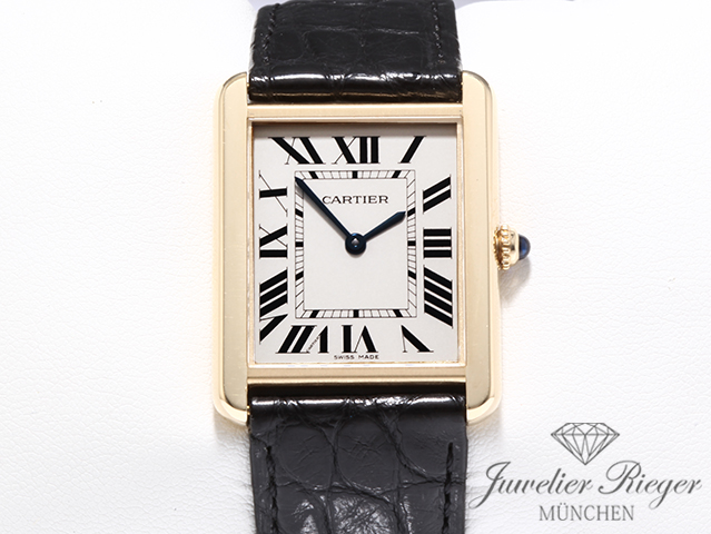 Bild 1 der Galerie: Cartier Tank Solo Großes Modell Edelstahl Gelbgold 750 W5200004 2020 Stahl Gold