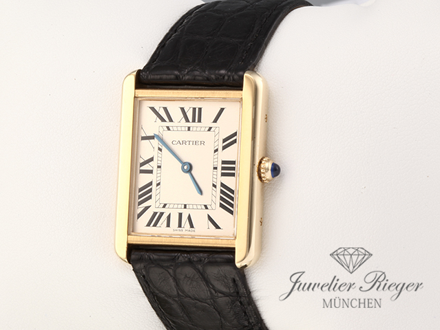 Bild 2 der Galerie: Cartier Tank Solo Großes Modell Edelstahl Gelbgold 750 W5200004 2020 Stahl Gold