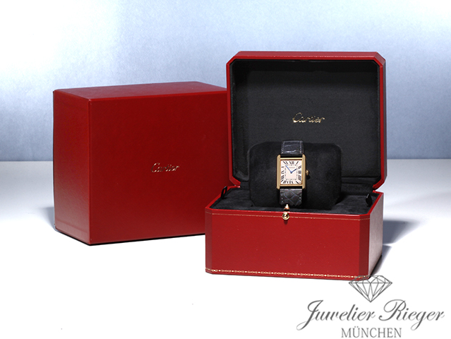Bild 7 der Galerie: Cartier Tank Solo Großes Modell Edelstahl Gelbgold 750 W5200004 2020 Stahl Gold