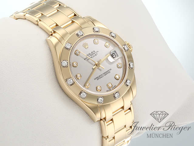 Bild 3 der Galerie: Rolex Pearlmaster 34 81318 Gelbgold 750 Diamanten Automatik Gold