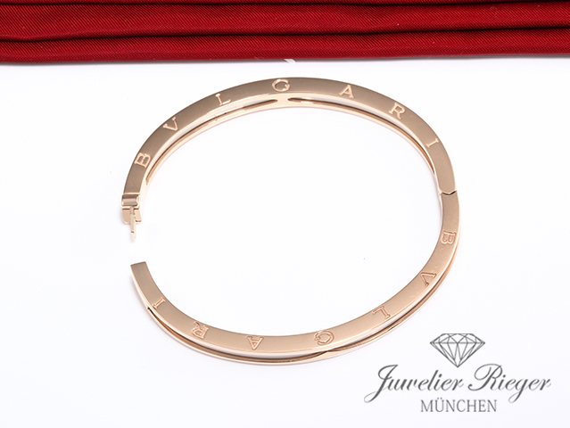 Bild 5 der Galerie: Bulgari Armreif B-Zero 1 Gr S Rosegold 750 weisse Keramik 351410 Bvlgari