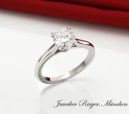 . Cartier Solitär Ring 1895 Platin 950 Diamant 0,83 ct. Gr. 52 Alter 2020 Brillant