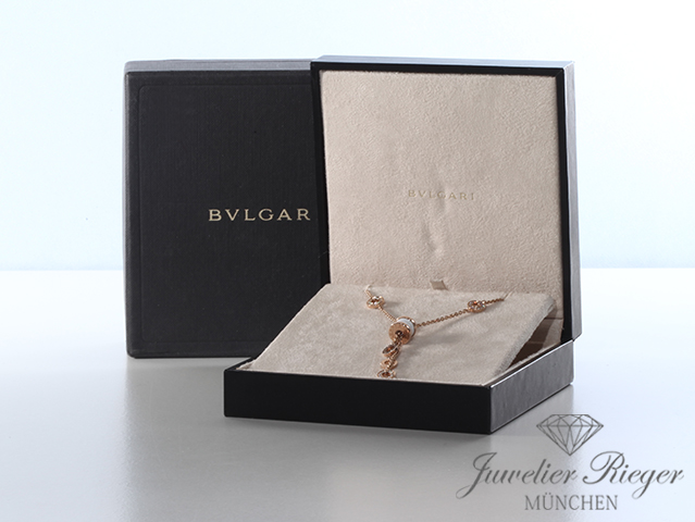 Bild 5 der Galerie: Bulgari Collier B-Zero 1 Rosegold 750 Diamanten Brillanten weisse Keramik Gold
