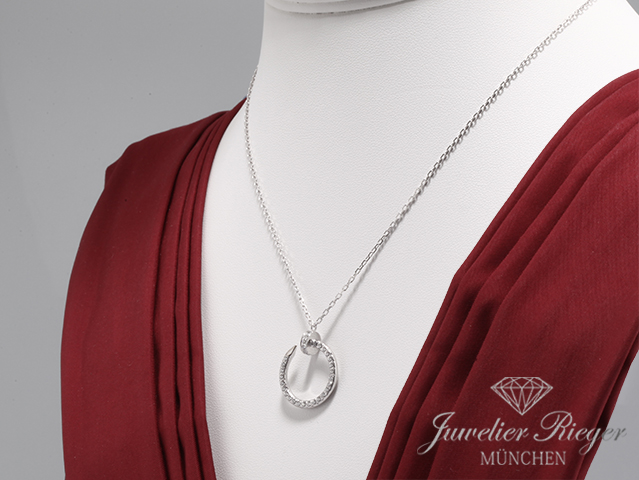 Bild 3 der Galerie: Cartier Collier Juste un Clou Weissgold 750 2016 Diamanten Brillanten Gold Kette