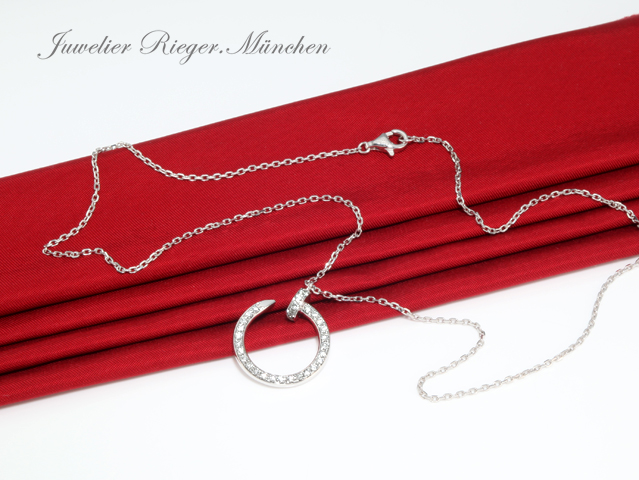 Bild 4 der Galerie: Cartier Collier Juste un Clou Weissgold 750 2016 Diamanten Brillanten Gold Kette