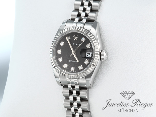 Bild 2 der Galerie: Rolex Lady Datejust 179174 Edelstahl Weissgold 750 Diamanten Automatik Gold