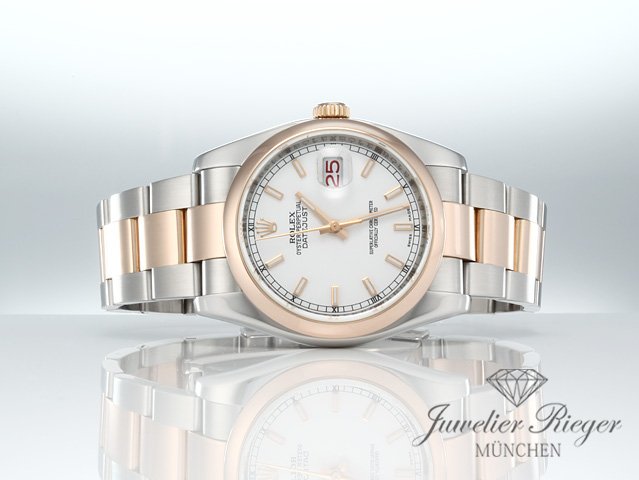 Bild 4 der Galerie: Rolex Datejust 36 mm 116201 Stahl Rosegold 750 Automatik Damen Herren