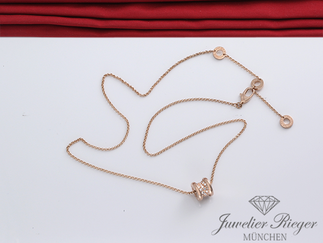 Bild 5 der Galerie: Bulgari Collier B-Zero 1 Rosegold 750 Diamanten Brillanten 351116 Gold