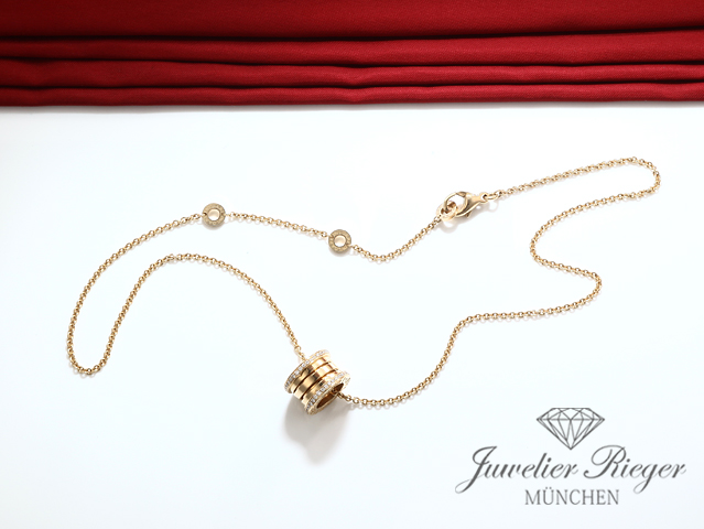 Bild 2 der Galerie: Bulgari Collier B-Zero 1 Gelbgold 750 Diamanten Brillanten 350055 Halskette Gold