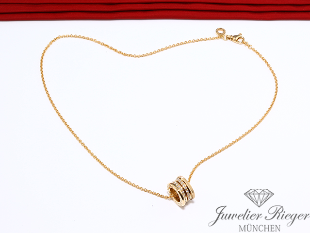 Bild 5 der Galerie: Bulgari Collier B-Zero 1 Gelbgold 750 Diamanten Brillanten Kette Gold