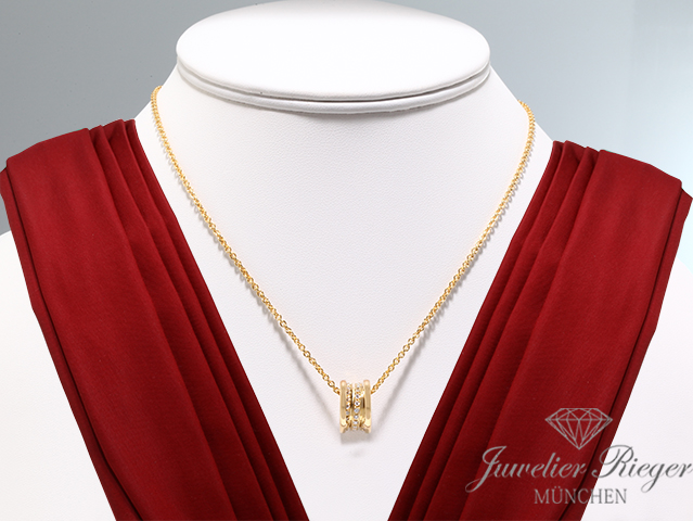 Bild 2 der Galerie: Bulgari Collier B-Zero 1 Gelbgold 750 Diamanten Brillanten Kette Gold