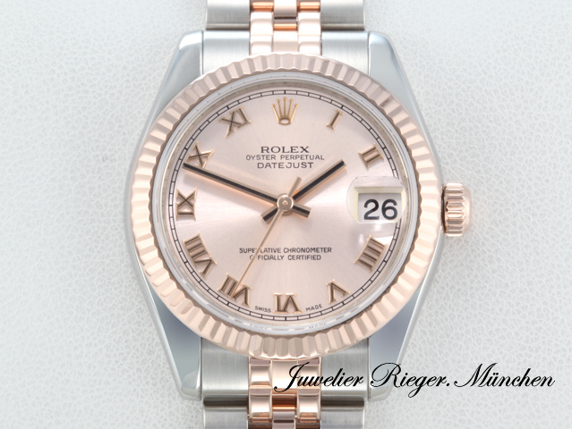 Bild 1 der Galerie: Rolex Datejust Medium 31 mm 178271 Edelstahl Rosegold 750 Automatik Stahl Gold
