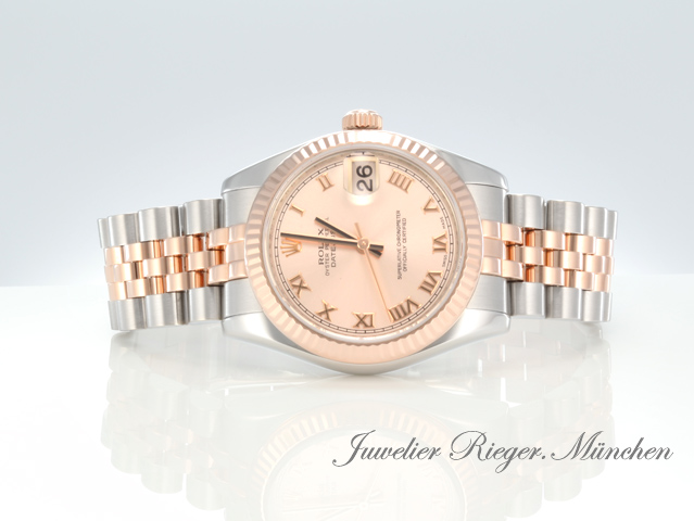 Bild 4 der Galerie: Rolex Datejust Medium 31 mm 178271 Edelstahl Rosegold 750 Automatik Stahl Gold