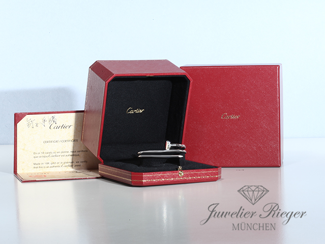 Bild 6 der Galerie: Cartier Armreif Juste un Clou Doppelt Weissgold Diamanten Gr 17 2018 N6708517