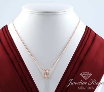 . Bulgari Collier B-Zero 1 Legend Rosegold 750 Diamanten 355060 2018 Gold