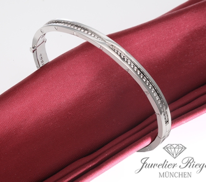 . Bvlgari Armreif B-Zero 1 Gr SM Weissgold 750 Diamanten 357845 Bulgari