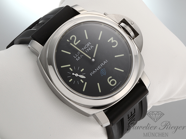 Bild 3 der Galerie: Panerai Luminor Marina Base 44 mm PAM00777 2019 Edelstahl Handaufzug Stahl