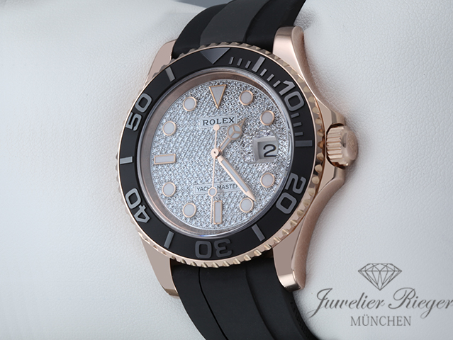 Bild 2 der Galerie: Rolex Yachtmaster 40 mm 116655 2019 Rosegold 750 Diamanten Diamonds Automatik Gold