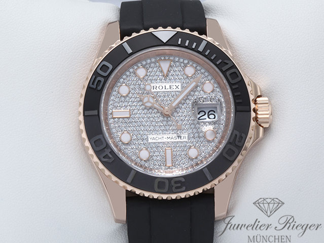 Bild 1 der Galerie: Rolex Yachtmaster 40 mm 116655 2019 Rosegold 750 Diamanten Diamonds Automatik Gold