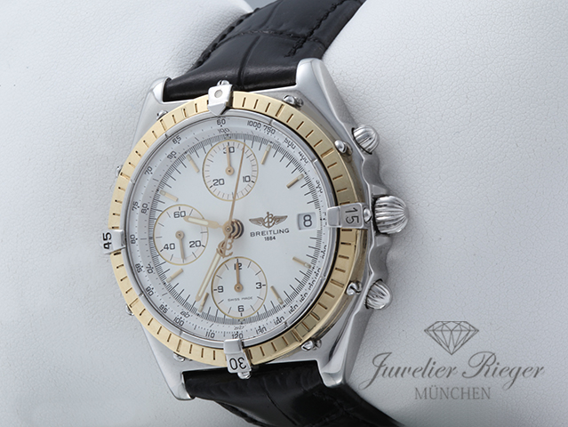 Bild 2 der Galerie: Breitling Chronomat D13048 Edelstahl Gelbgold Chronograph Automatik Gold Stahl