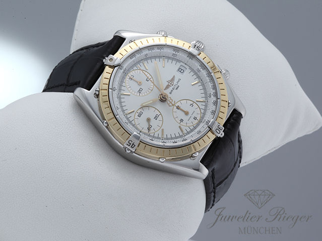 Bild 3 der Galerie: Breitling Chronomat D13048 Edelstahl Gelbgold Chronograph Automatik Gold Stahl