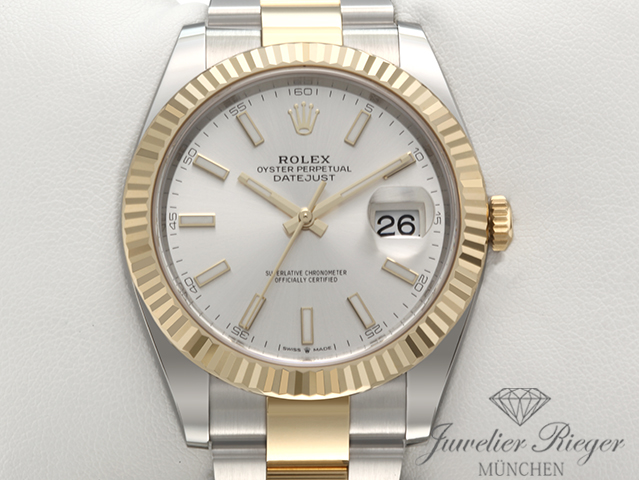 Bild 1 der Galerie: Rolex Datejust 41 126333 2022 Edelstahl Gelbgold 750 Automatik Stahl Gold