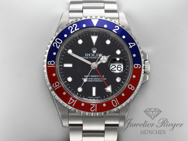 Bild 1 der Galerie: Rolex GMT Master II Stahl 16710 T Pepsi 2005 Automatik Rolex-Service 2026