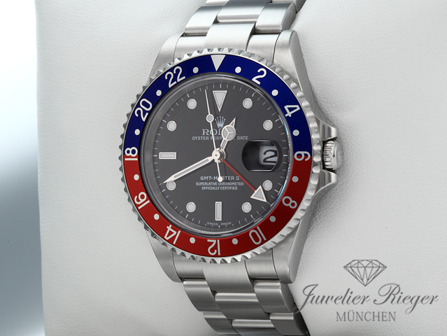 Bild 2 der Galerie: Rolex GMT Master II Stahl 16710 T Pepsi 2005 Automatik Rolex-Service 2026