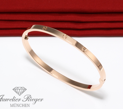 . Cartier Armreif Love SM Rosegold 750 Größe 18 2018 Gold Damen Armband B6047317