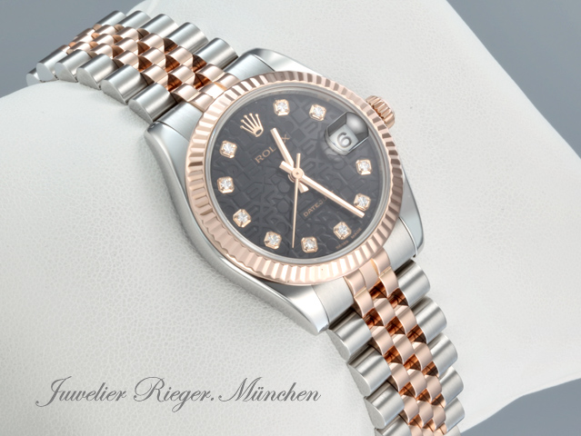 Bild 3 der Galerie: Rolex Datejust 31 mm 178271 Edelstahl Rosegold 750 Diamanten Gold Stahl