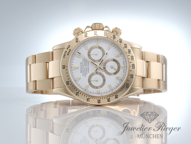 Bild 4 der Galerie: Rolex Daytona 116528 Gelbgold 750 2005 Chronograph Automatik Gold