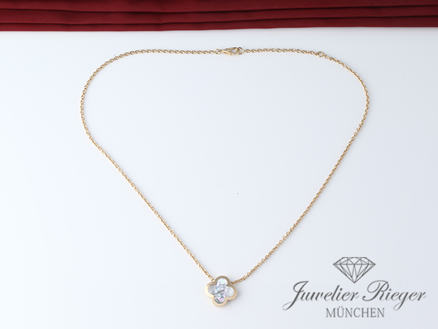 Bild 2 der Galerie: Van Cleef & Arpels Collier Pure Alhambra Gelbgold 750 Perlmutt VCARA39700 Damen