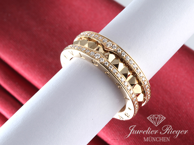 Bild 3 der Galerie: Bulgari Ring B-Zero 1 Rock 1-Band Gr 57 Gelbgold 750 Diamanten Brillanten Gold