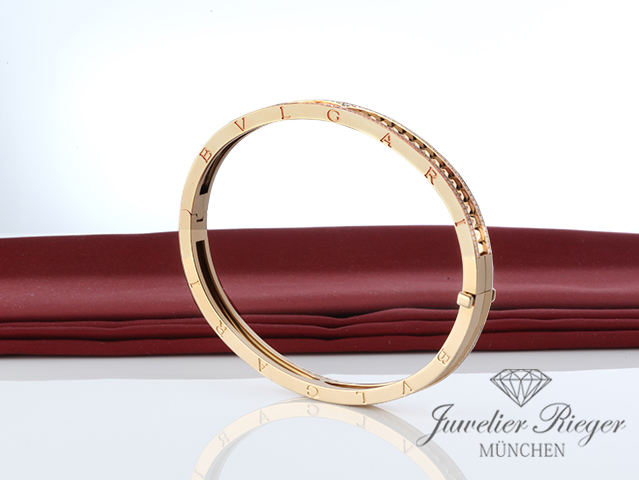 Bild 5 der Galerie: Bulgari Armreif B-Zero 1 Rock Gr L Gelbgold 750 Diamanten 2023 357883 Gold