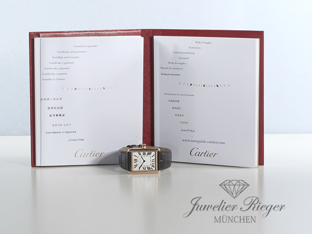 Bild 7 der Galerie: Cartier Tank Solo Großes Modell Edelstahl Rosegold 750 2015 W5200025 Stahl Gold