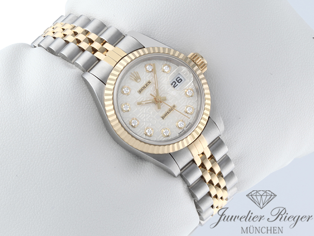 Bild 3 der Galerie: Rolex Lady Datejust Edelstahl Gelbgold 750 Diamanten Automatik Gold Stahl