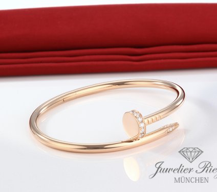 . Cartier Armreif Juste un Clou Rosegold 750 Diamanten Gr 16 2014 Gold