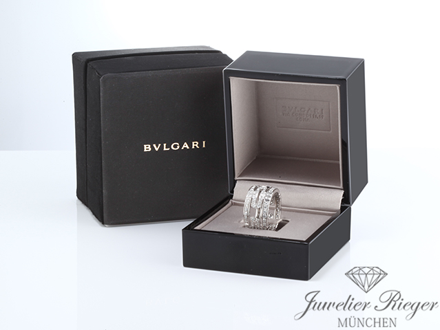 Bild 5 der Galerie: Bulgari Ring Parentesi Weissgold 750 Gr. 57 Diamanten ca. 1,50 ct. Gold