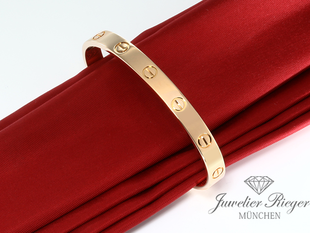 Bild 3 der Galerie: Cartier Armreif Love Offen Roségold 750 Größe 16 2015 Gold Armband