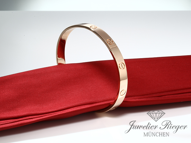 Bild 4 der Galerie: Cartier Armreif Love Offen Roségold 750 Größe 16 2015 Gold Armband