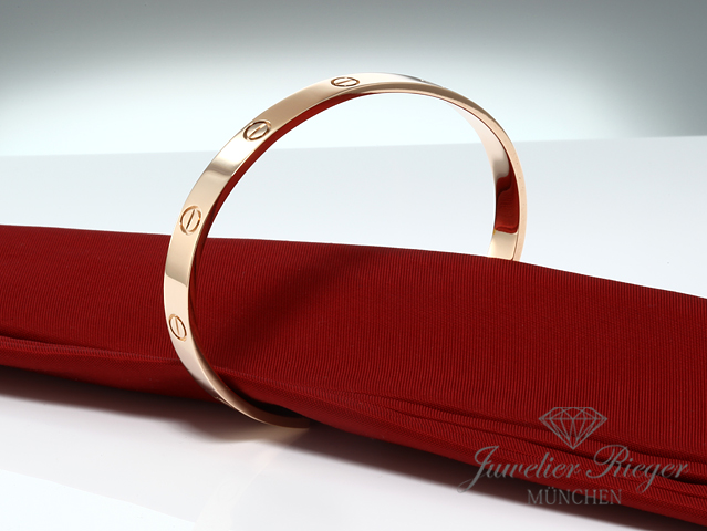 Bild 5 der Galerie: Cartier Armreif Love Offen Roségold 750 Größe 16 2015 Gold Armband