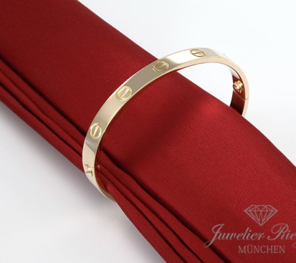 . Cartier Armreif Love Gelbgold 750 Größe 20 Gold Damen Herren Armband